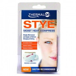 Thermalon Stye Compress provides moist heat treatment to relieve painful styes.