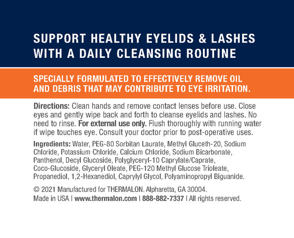 Thermalon Eyelid Cleansing Wipes